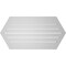 Ekena Millwork Half Round Surface Mount PVC Gable Vent: Functional, w/ 2"W x 2"P Brickmould Sill Frame, 40"W x 20"H GVPHR40X2003SF - alternate 3